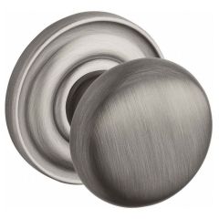 Baldwin Reserve Round Knob With Round Rosette In Antique Nickel 