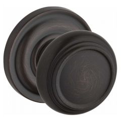Baldwin Reserve Traditional Knob With Round Rosette In Venetian Bronze