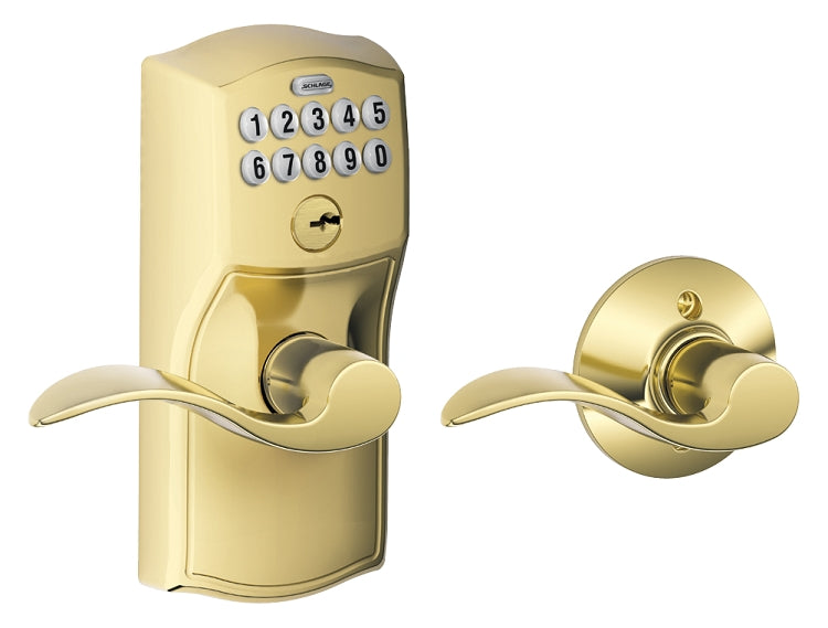 Schlage FE575 Camelot with Accent Lever Keypad Entry Auto-Lock