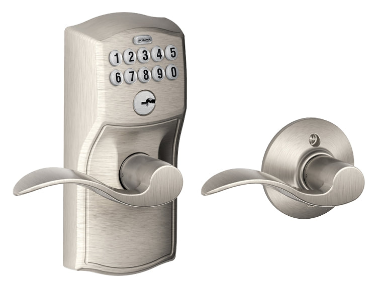 Schlage FE575 Camelot with Accent Lever Keypad Entry Auto-Lock