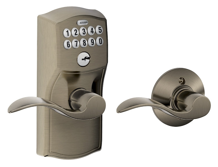 Schlage FE575 Camelot with Accent Lever Keypad Entry Auto-Lock