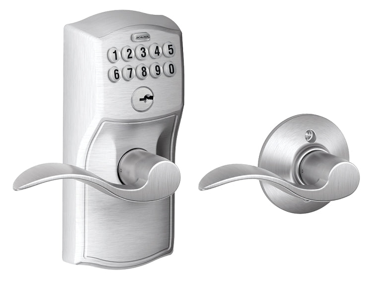Schlage FE575 Camelot with Accent Lever Keypad Entry Auto-Lock