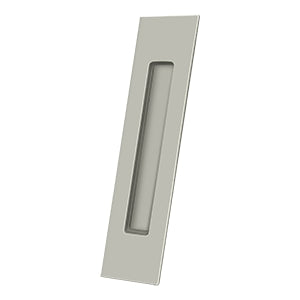 Deltana Solid Brass Rectangular Heavy Duty Flush Pull - Brushed Nickel