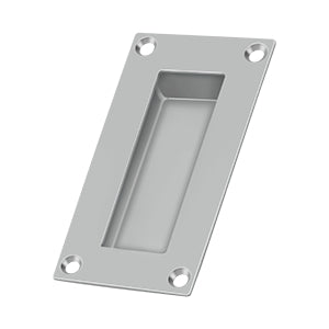 Deltana Solid Brass Rectangular Stainless Steel Flush Pull - Stainless Steel