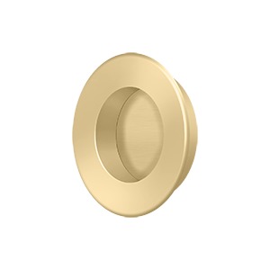 Deltana Solid Brass 1 7/8 Inch Diameter Round Heavy Duty Flush Pull