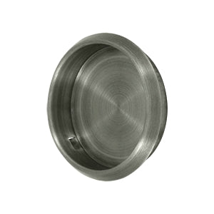 Deltana Solid Brass Round Heavy Duty Flush Pull - Antique Nickel