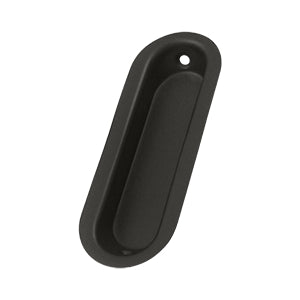 Deltana Solid Brass Oblong Flush Pull - Oil Rubbed Bronze