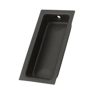 Deltana Solid Brass Large Flush Pull - Oil Rubbed Bronze