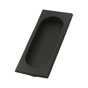 Deltana Solid Brass Large Flush Pull - Oil Rubbed Bronze