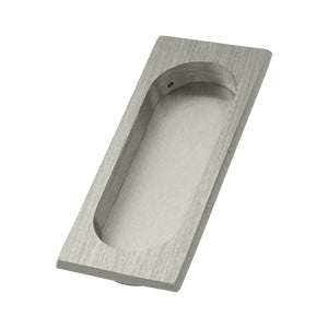 Deltana Solid Brass Large Flush Pull - Satin Nickel