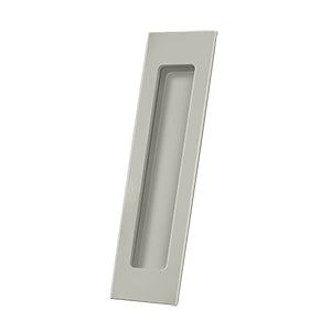 Deltana Solid Brass Rectangular Heavy Duty Flush Pull - Brushed Nickel