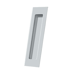 Deltana Solid Brass Rectangular Heavy Duty Flush Pull - Polished Chrome