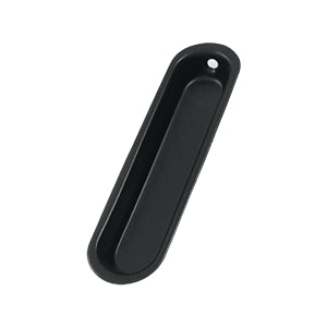 Deltana Solid Brass Flush Pull - Flat Black