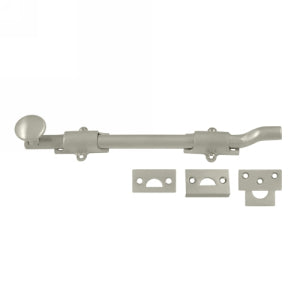 Deltana 10 Inch Offset Surface Heavy Duty Bolt - Brushed Nickel