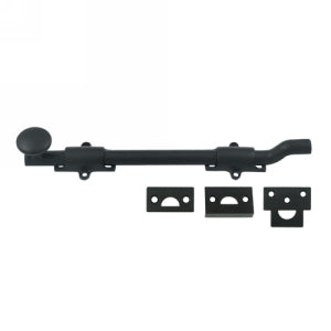 Deltana 10 Inch Offset Surface Heavy Duty Bolt - Flat Black
