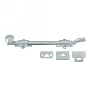 Deltana 10 Inch Offset Surface Heavy Duty Bolt - Polished Chrome