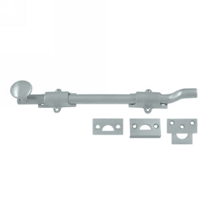 Deltana 10 Inch Offset Surface Heavy Duty Bolt - Brushed Chrome