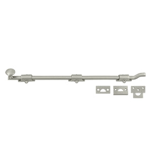 Deltana 18 Inch Offset Surface Heavy Duty Bolt - Brushed Nickel