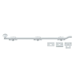 Deltana 18 Inch Offset Surface Heavy Duty Bolt - Polished Chrome