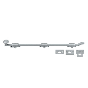 Deltana 18 Inch Offset Surface Heavy Duty Bolt - Brushed Chrome
