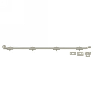 Deltana 42 Inch Offset Surface Heavy Duty Bolt - Brushed Nickel