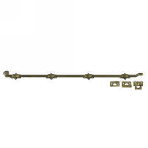 Deltana 42 Inch Offset Surface Heavy Duty Bolt - Antique Brass