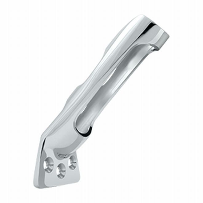 Deltana Solid Brass Flag Pole Holder - Polished Chrome