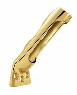 Deltana Solid Brass Flag Pole Holder - PVD Lifetime Brass