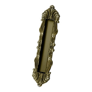 Deltana Solid Brass Victorian Heavy Duty Flush Pull - Antique Brass