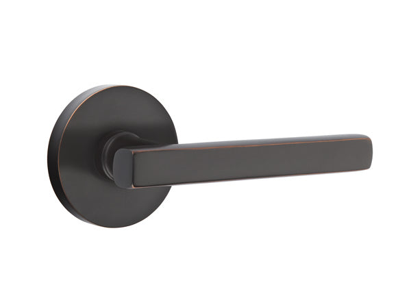 Emtek Freestone Lever Handle with Disk Rosette