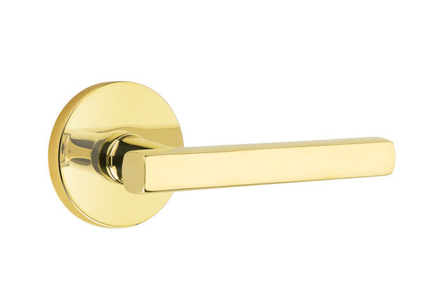 Emtek Freestone Lever Handle with Disk Rosette