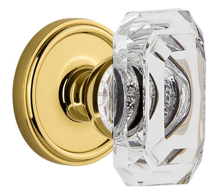 Grandeur Georgetown Rosette with Baguette Clear Knob