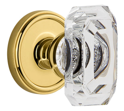 Grandeur Georgetown Rosette with Baguette Clear Knob