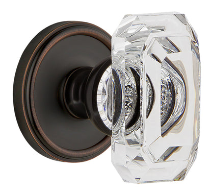 Grandeur Georgetown Rosette with Baguette Clear Knob