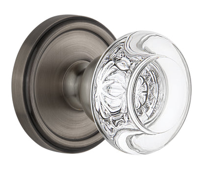Grandeur Georgetown Rosette with Bordeaux Knob
