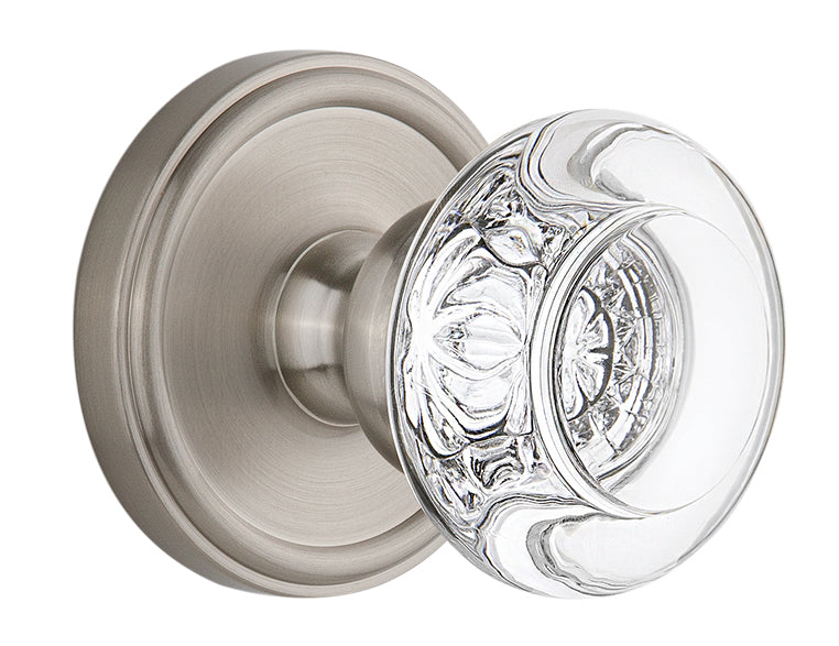 Grandeur Georgetown Rosette with Bordeaux Knob