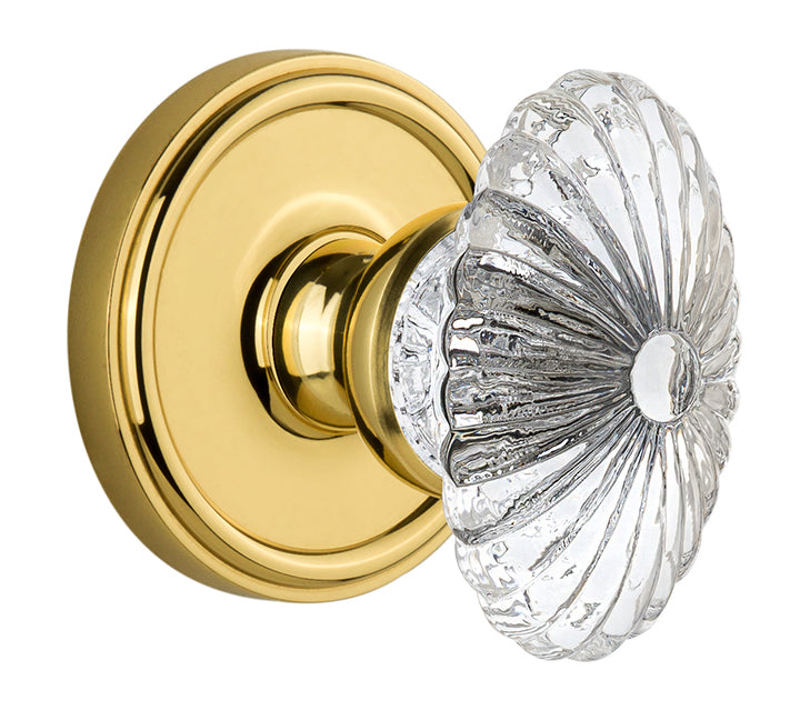 Grandeur Georgetown Rosette with Burgundy Knob