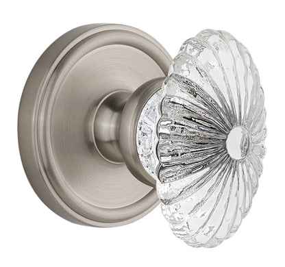 Grandeur Georgetown Rosette with Burgundy Knob