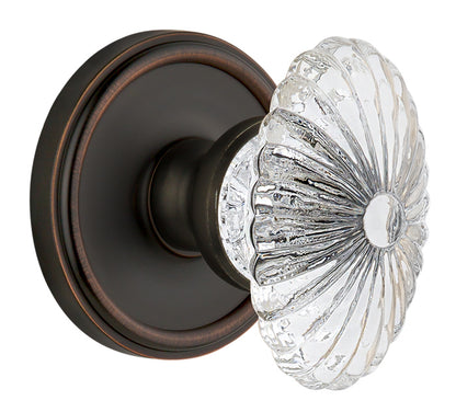 Grandeur Georgetown Rosette with Burgundy Knob