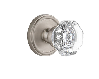 Grandeur Georgetown Rosette with Chambord Knob Satin Nickel