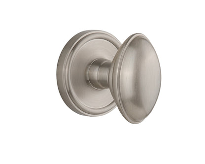 Grandeur Georgetown Rosette with Eden Prairie Knob Satin Nickel
