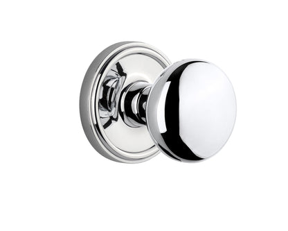 Grandeur Georgetown Rosette with Fifth Avenue Knob Bright Chrome
