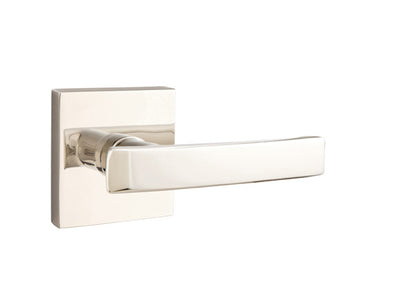 Emtek Geneva Lever Polished Nickel - Square Rosette