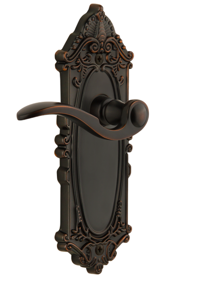 Grandeur Grande Victorian Plate with Bellagio Lever in Timeless Bronze