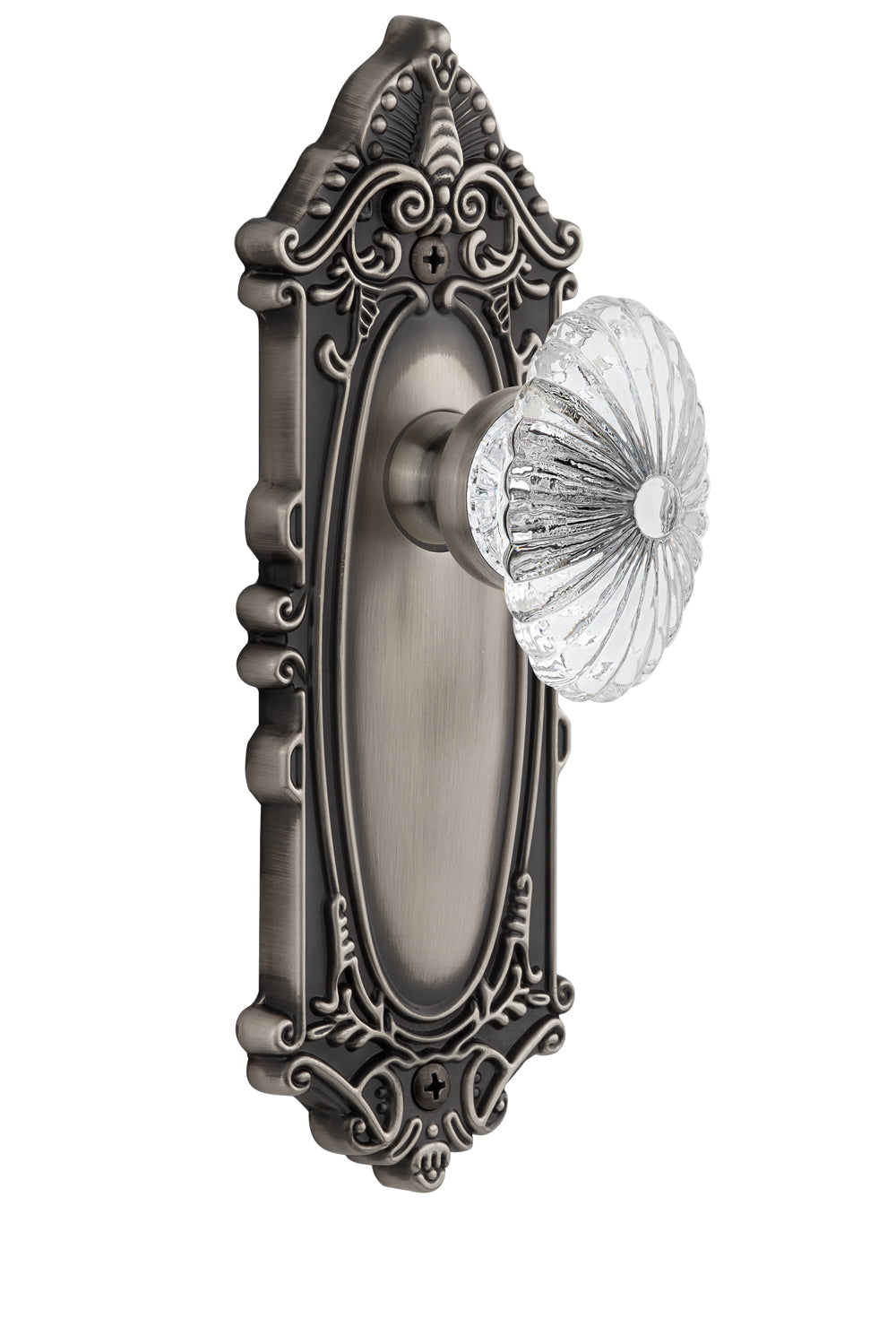 Grandeur Grande Victorian Plate with Burgundy Knob