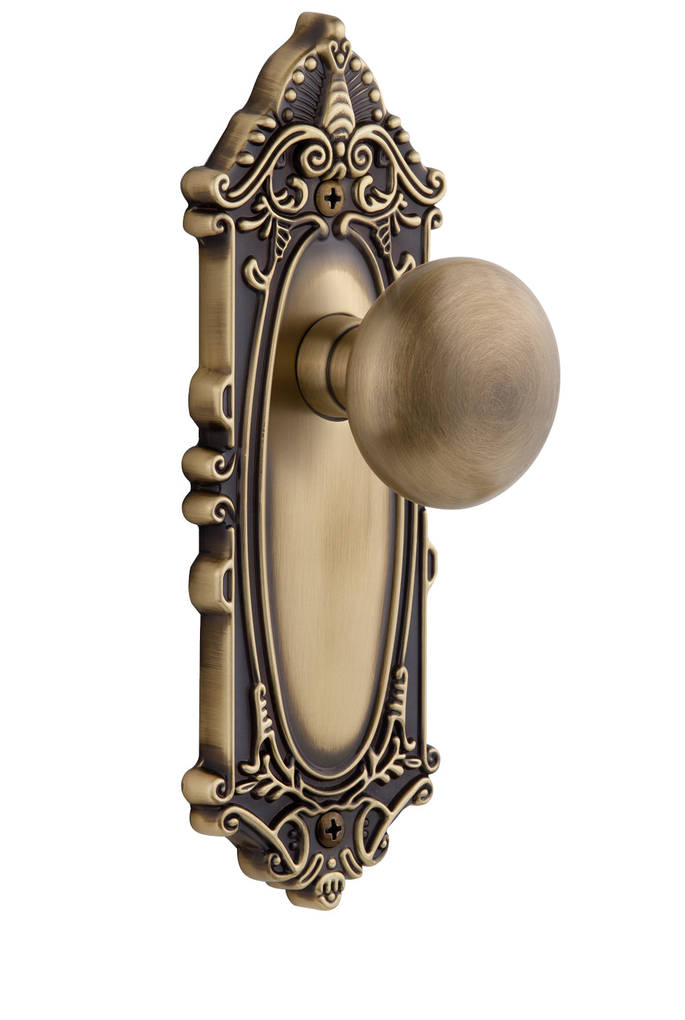 Grandeur Grande Victorian Plate with Fifth Avenue Knob