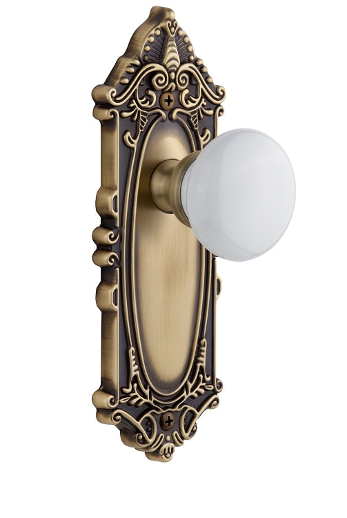 Grandeur Grande Victorian Plate with Hyde Park Knob
