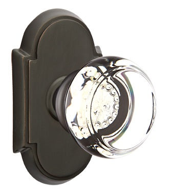 Emtek Georgetown Knob with Style #8 Rosette