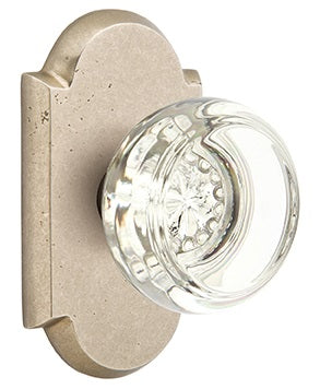 Emtek Georgetown Knob with Sandcast Style 1 Rosette