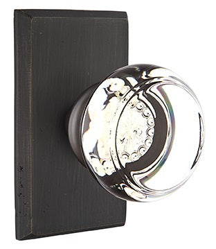 Emtek Georgetown Knob with Sandcast Style 3 Rosette